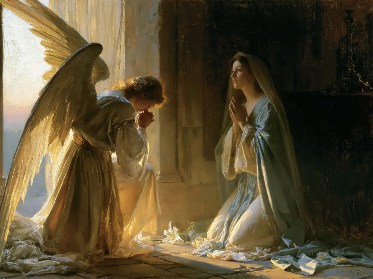 The Annunciation - Psychological Close-Up - Christian artwork collection