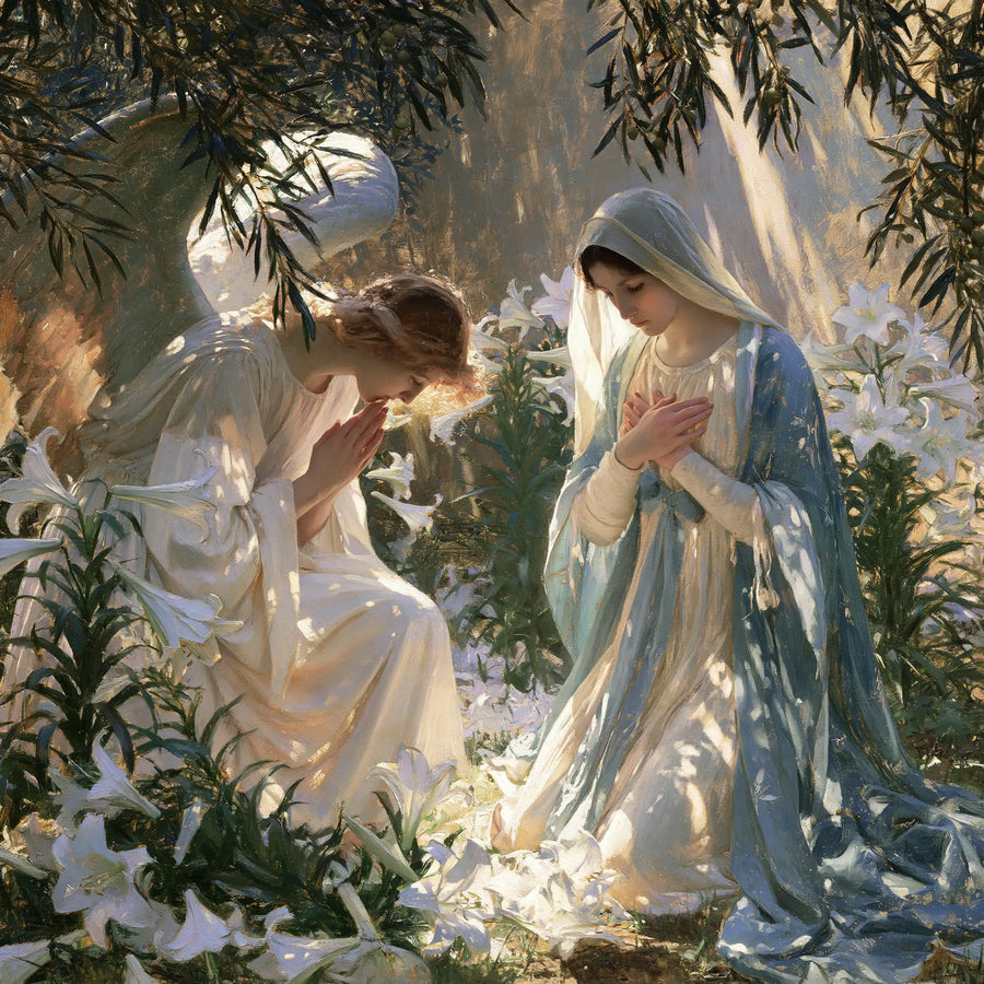 The Annunciation - The Annunciation in the Garden · Square n° 2