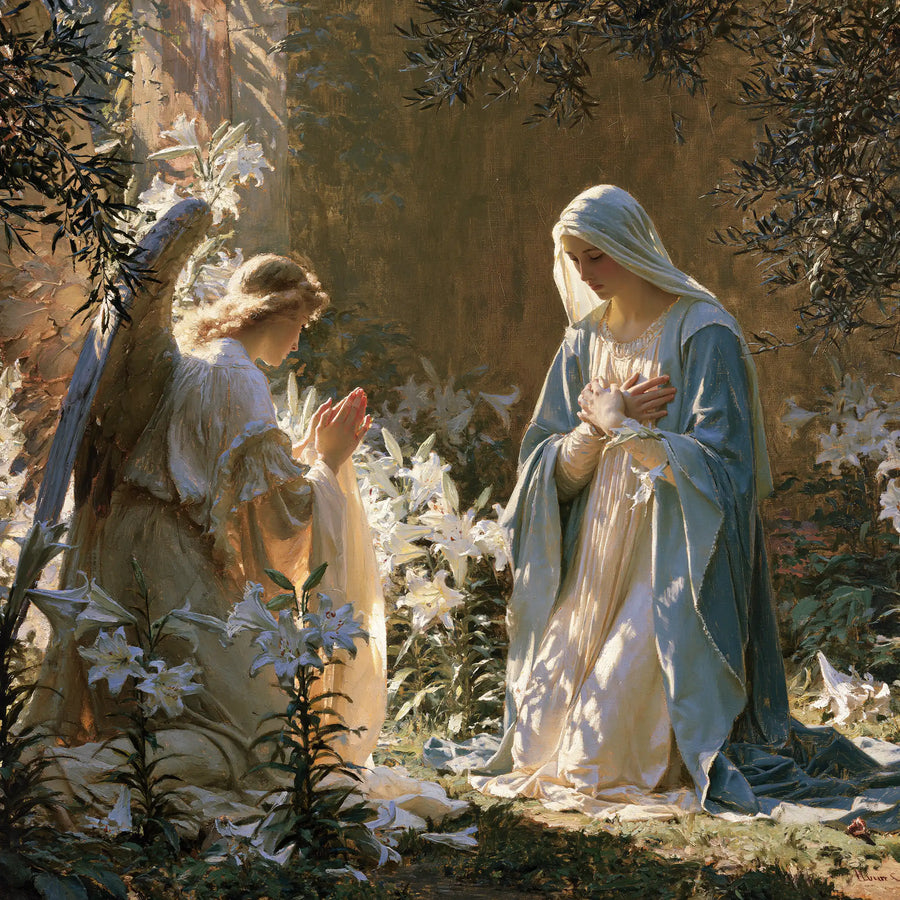 The Annunciation - The Annunciation in the Garden · Square n° 5