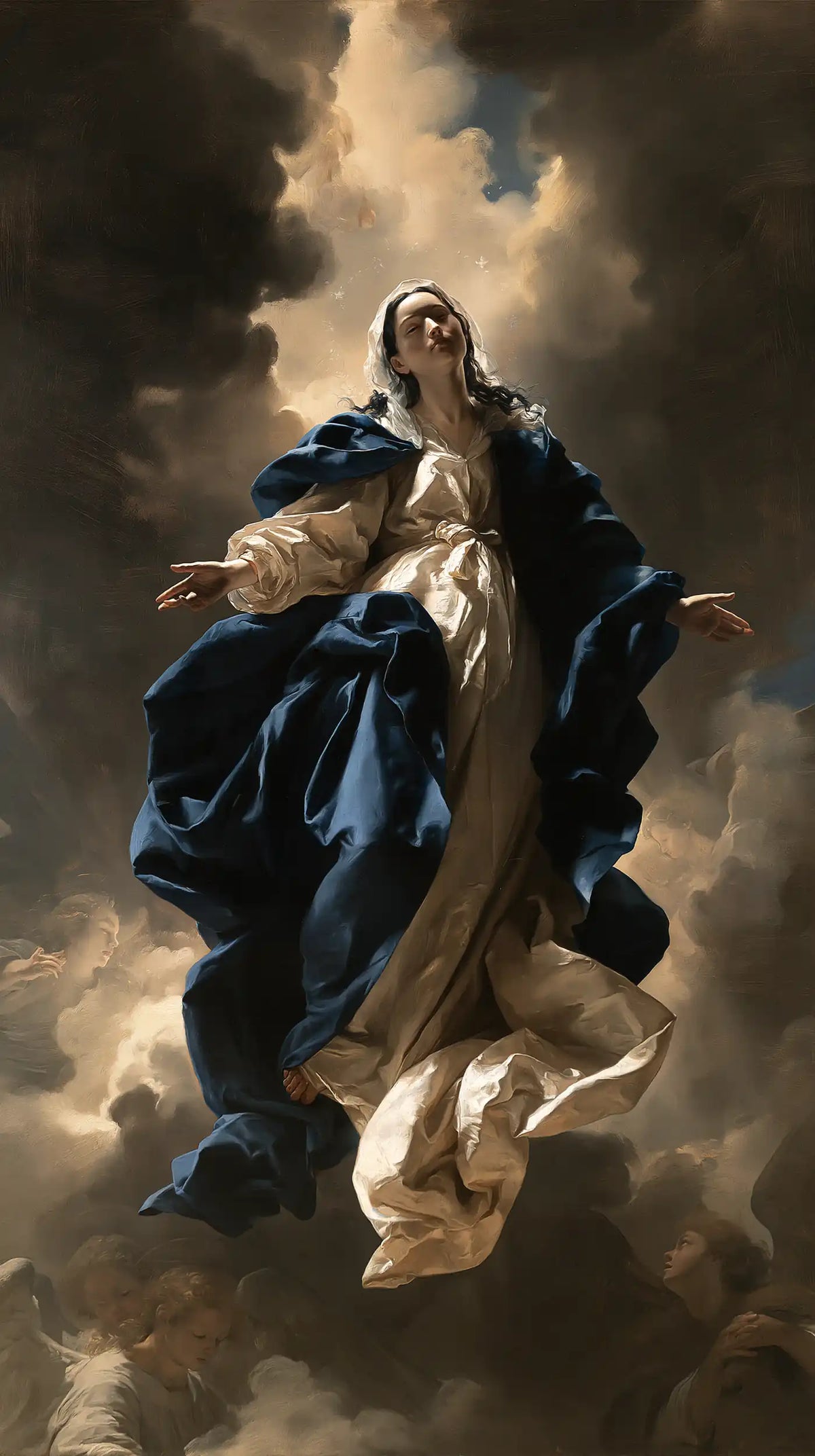 The Assumption of Mary — The Veil Along the Clouds