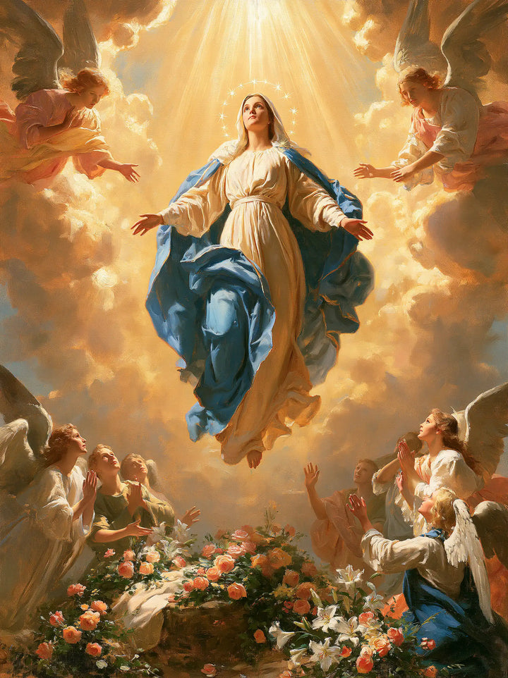 The Assumption of Mary — The Tomb Beneath the Golden Shower