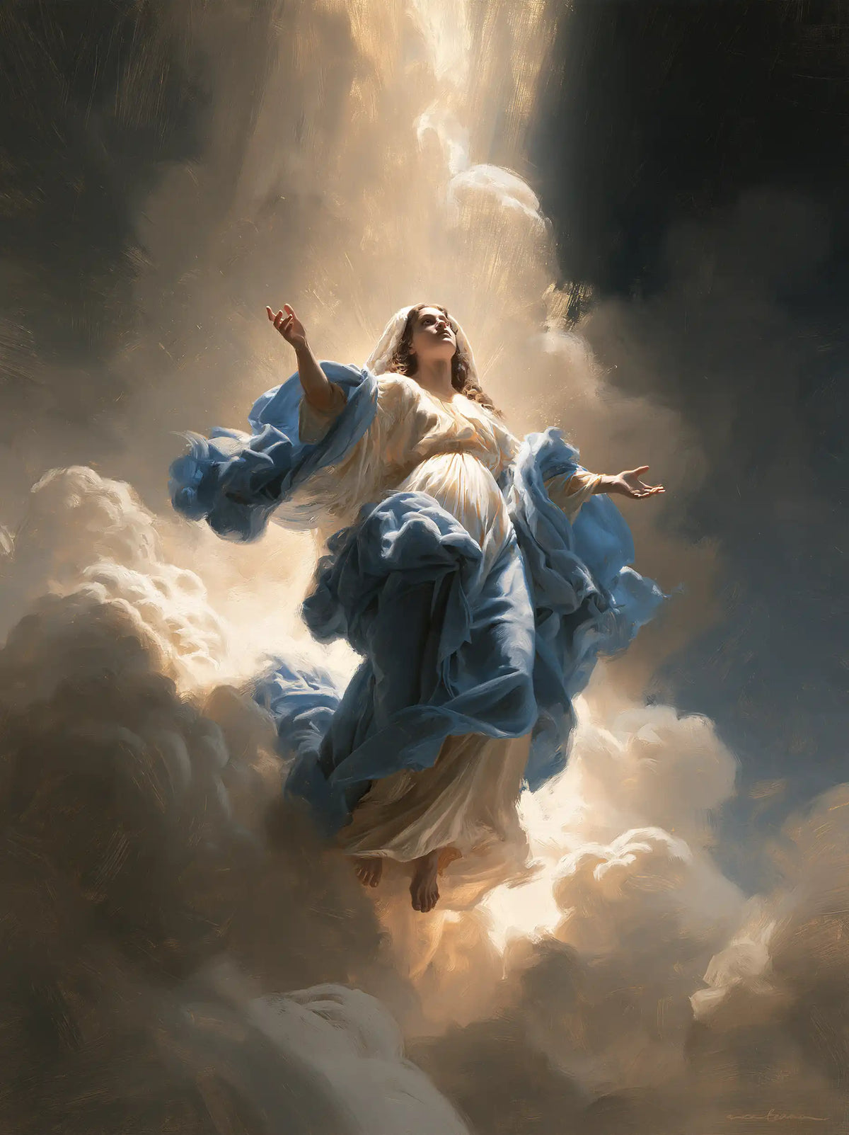 The Assumption of Mary — The Hand in the Rift of Light