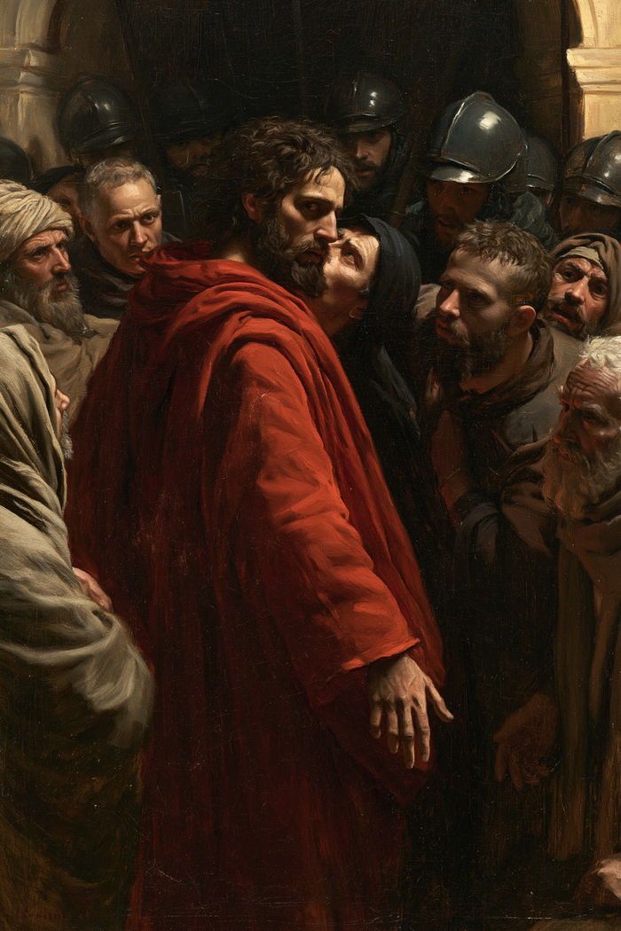 The Betrayal of Judas - Sacrificial Red · Portrait n° 5