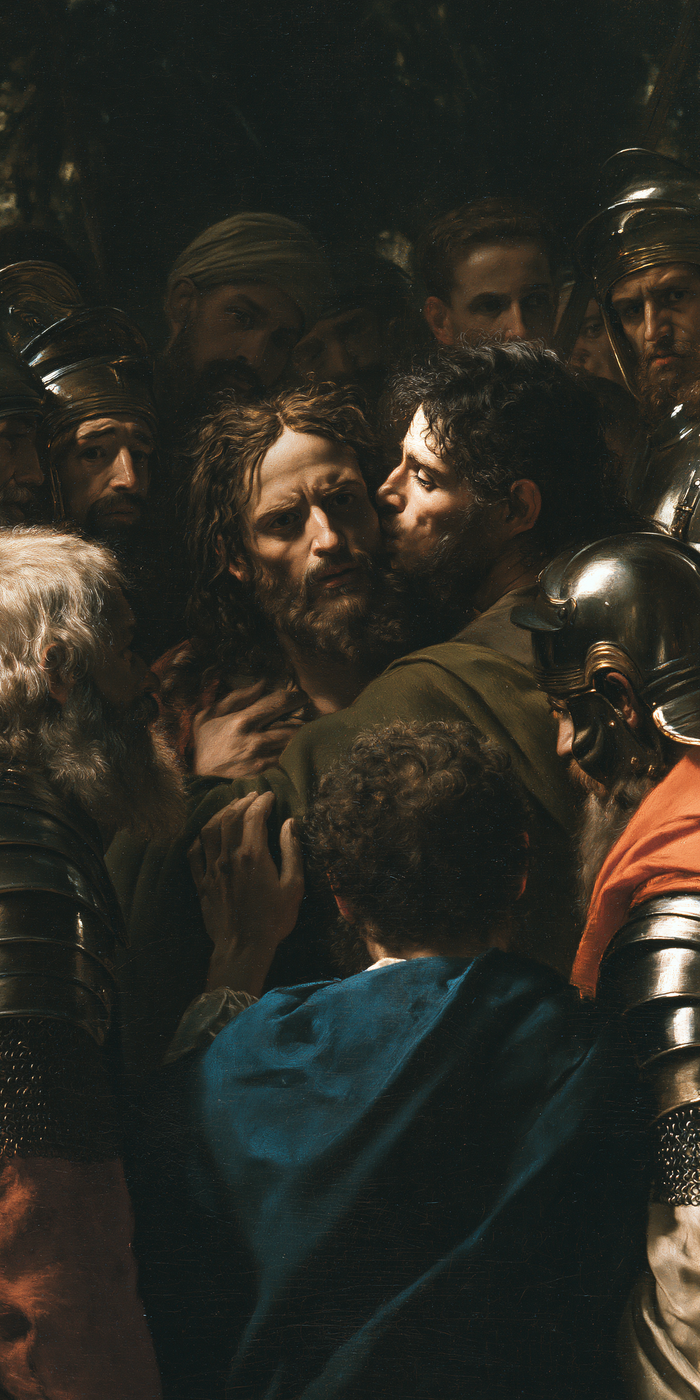 The Betrayal of Judas — The Embrace Above the Blue Drapery