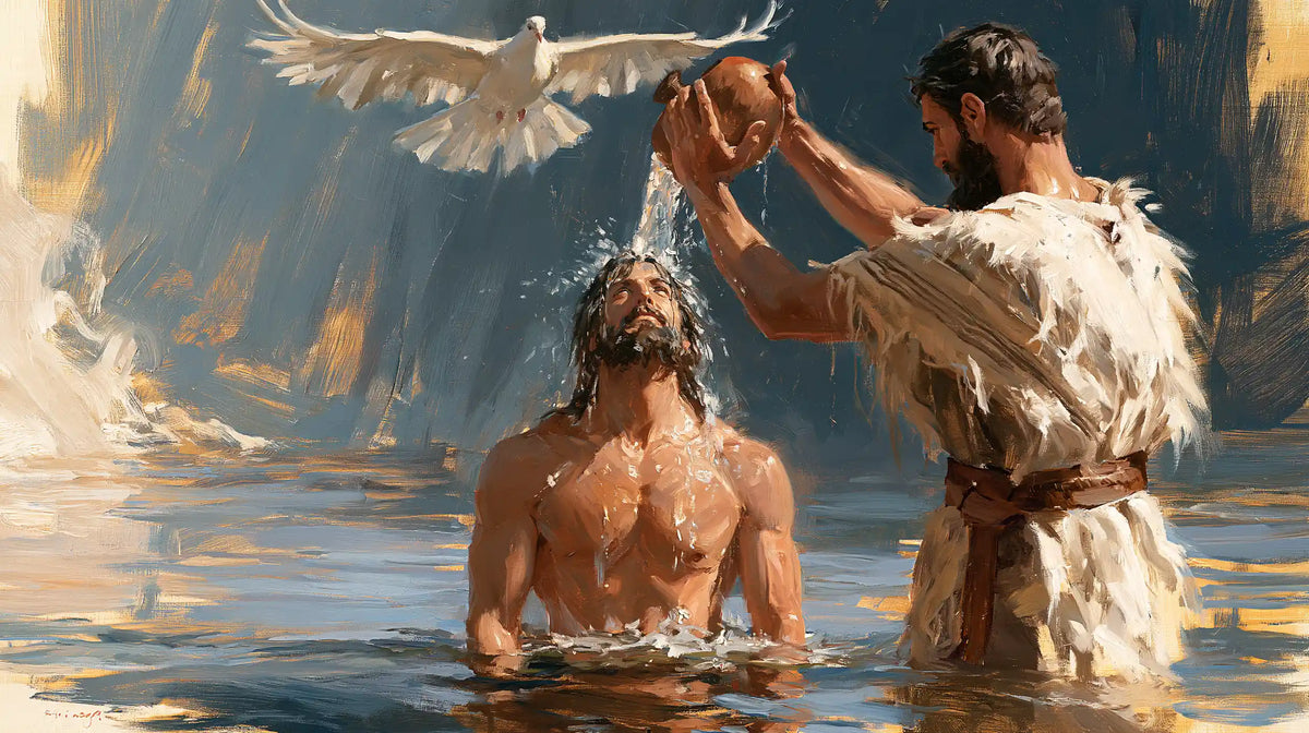 The Baptism of Jesus – Expressionist · Kneeling in the Jordan · Landscape no. 7
