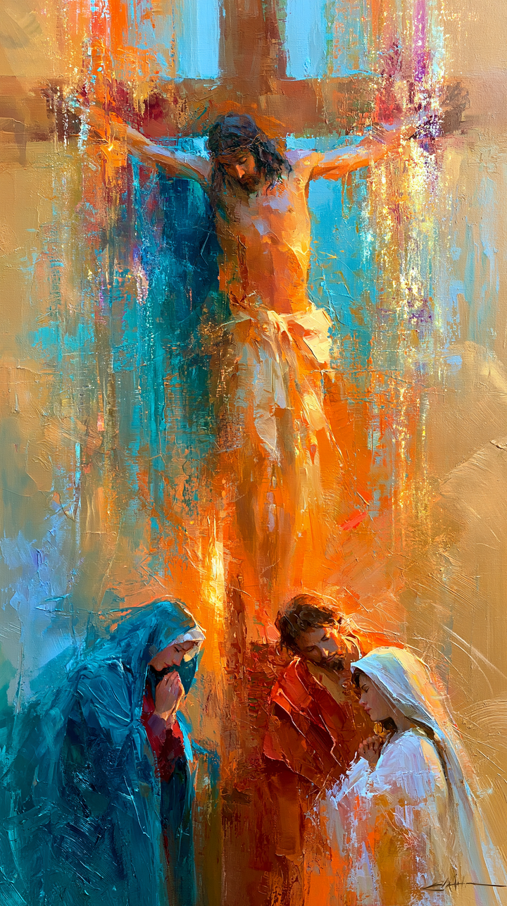 The Crucifixion — Turquoise in the Amber Column