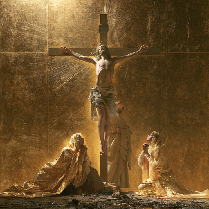The Crucifixion - Sacred Gold · Square n° 2