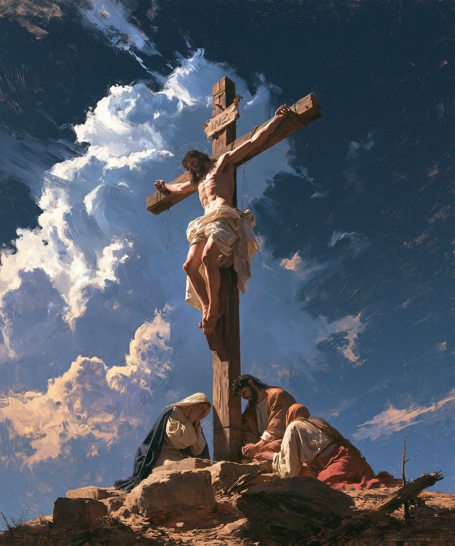 The Crucifixion - Sacred monumental view · Portrait n° 10