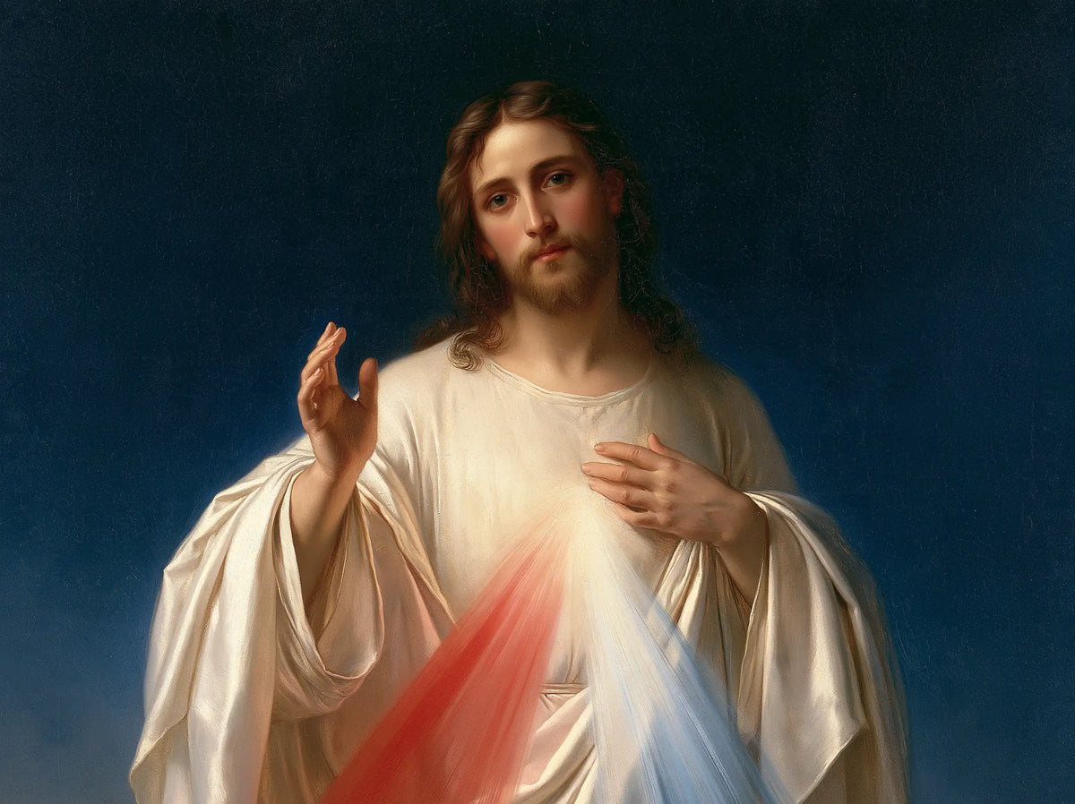 Divine Mercy Jesus – Blue Evening Benediction