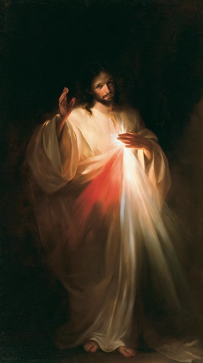 Divine Mercy Jesus - Caravaggio Tenebrism · Portrait n° 1