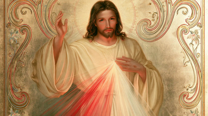 Divine Mercy Jesus - Sacred Art Nouveau · Landscape n° 9