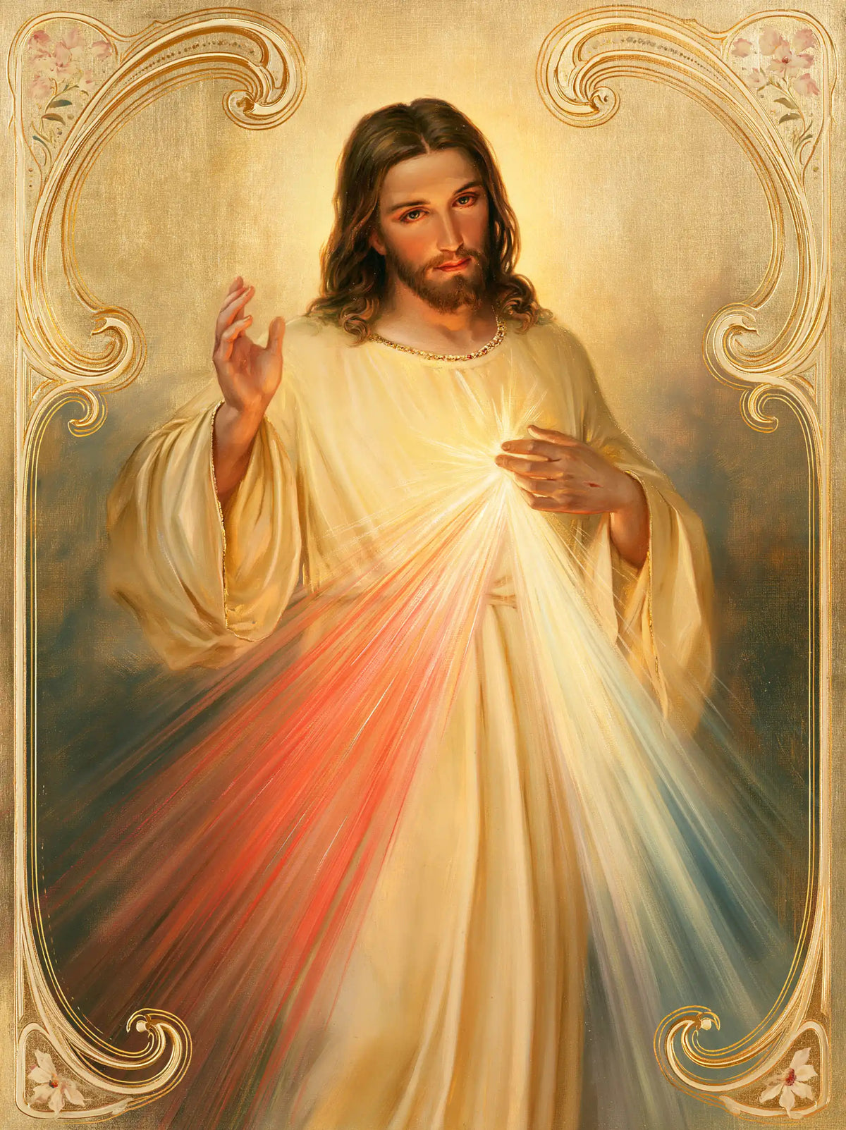 Divine Mercy Jesus — The Gaze Within Honeyed Curves