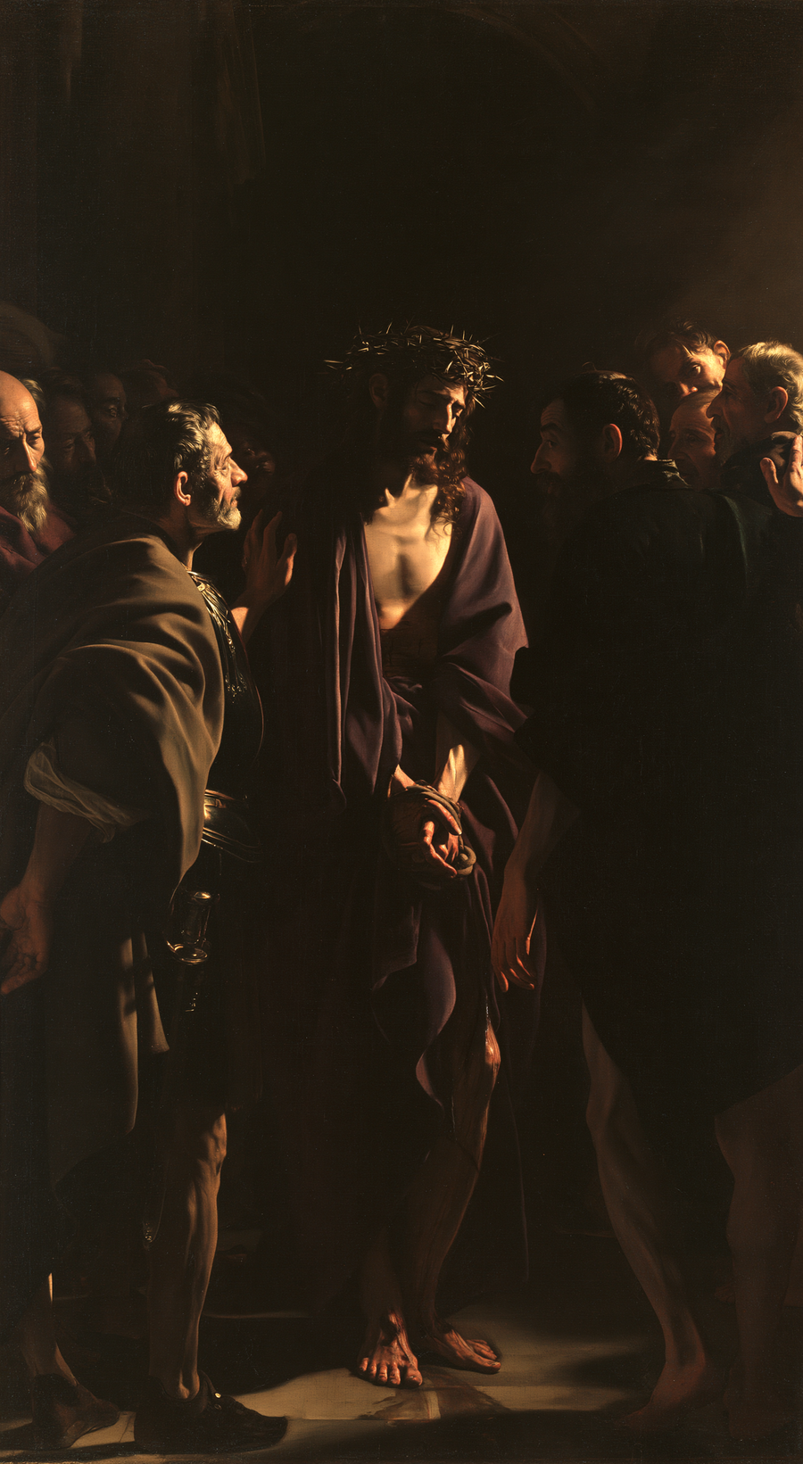 Ecce Homo - Caravaggio - tenebrism · Portrait n° 4