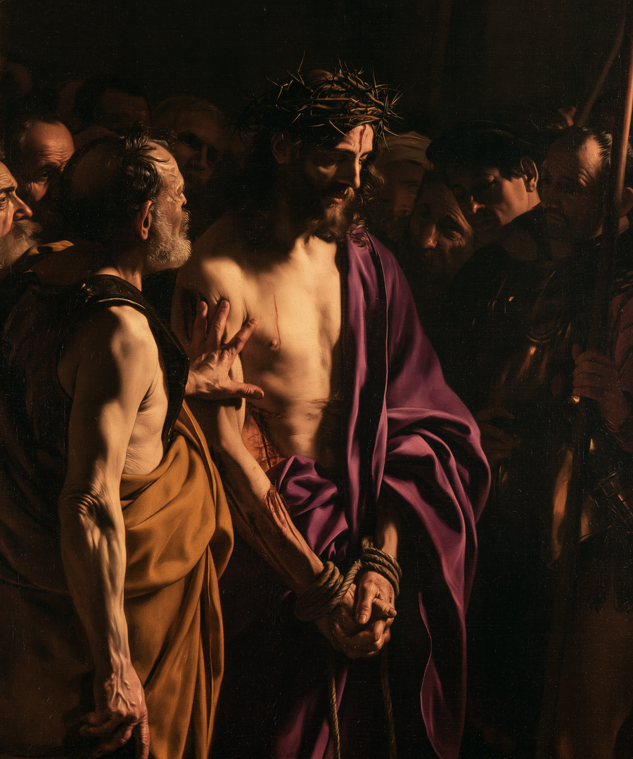 Ecce Homo - Caravaggio - tenebrism · Portrait n° 24