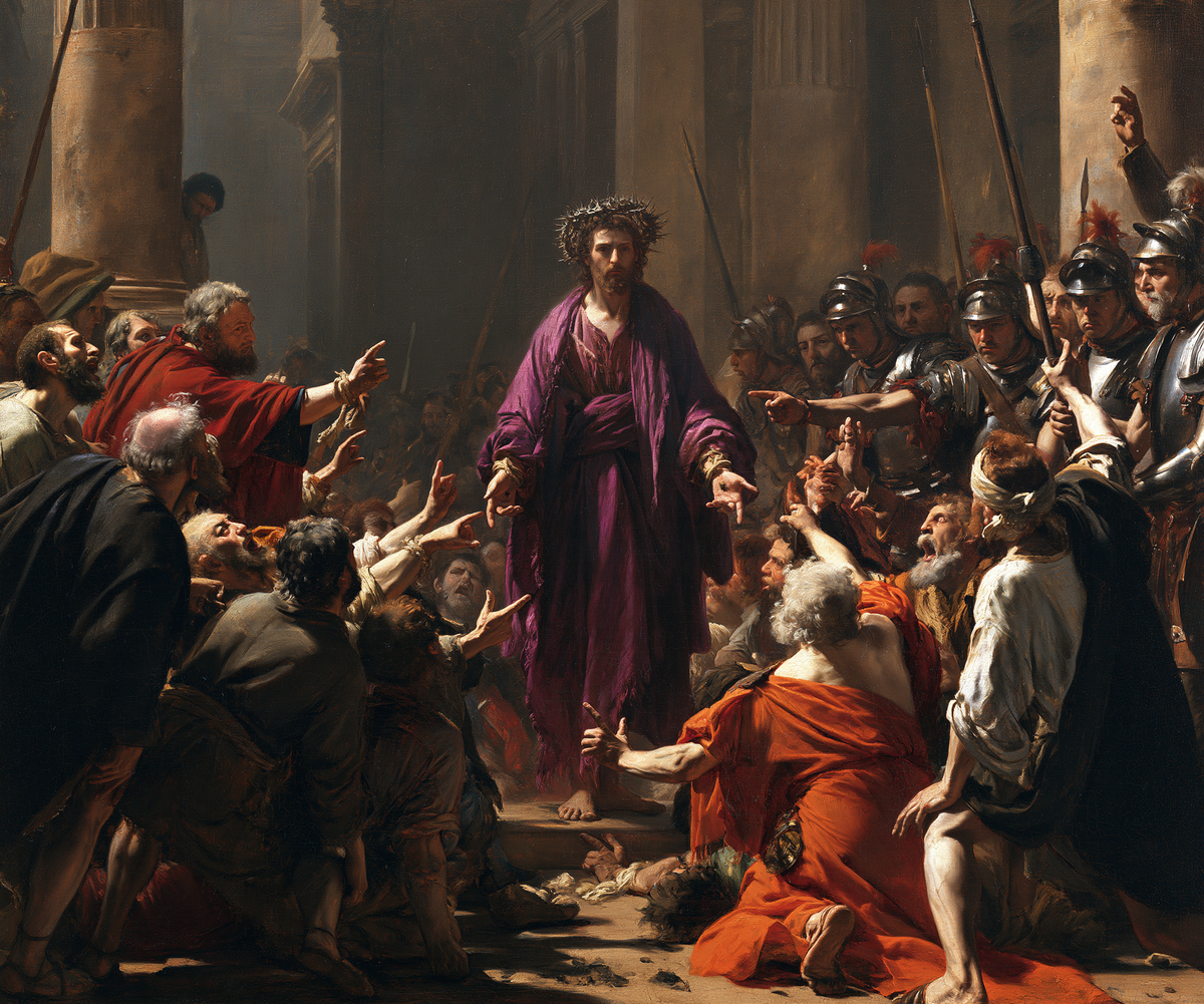 Ecce Homo — The Purple Robe Within the Circle of Knees
