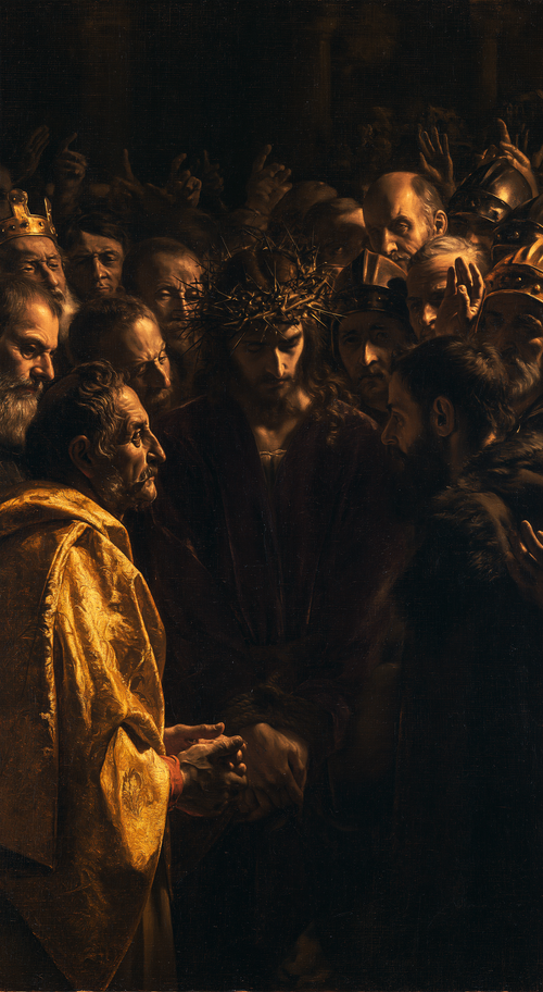 Ecce Homo - Siyah ve altın · Portre n° 5 - Hıristiyan sanatı