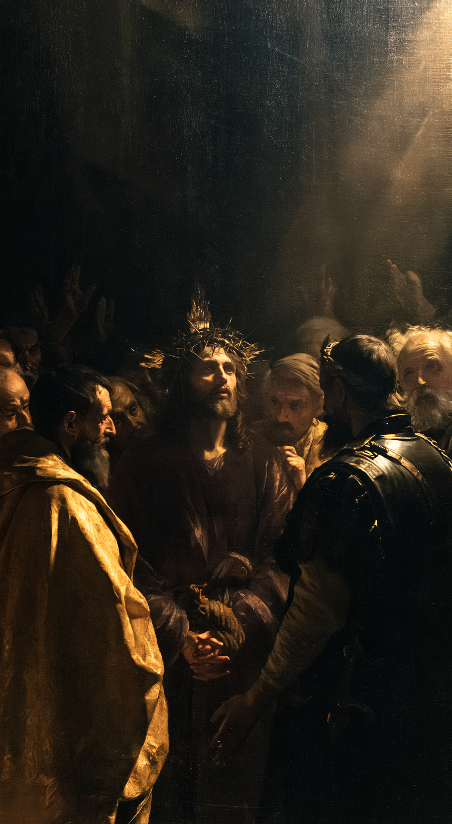 Ecce Homo - Black and gold · Portrait n° 7