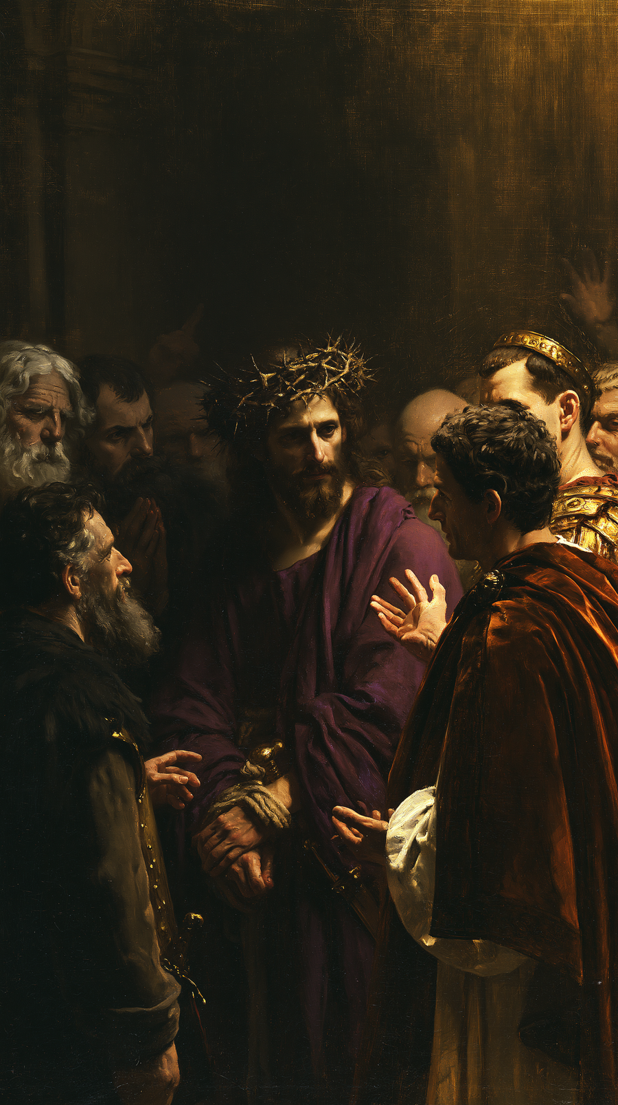 Ecce Homo - Black and gold · Portrait n° 10