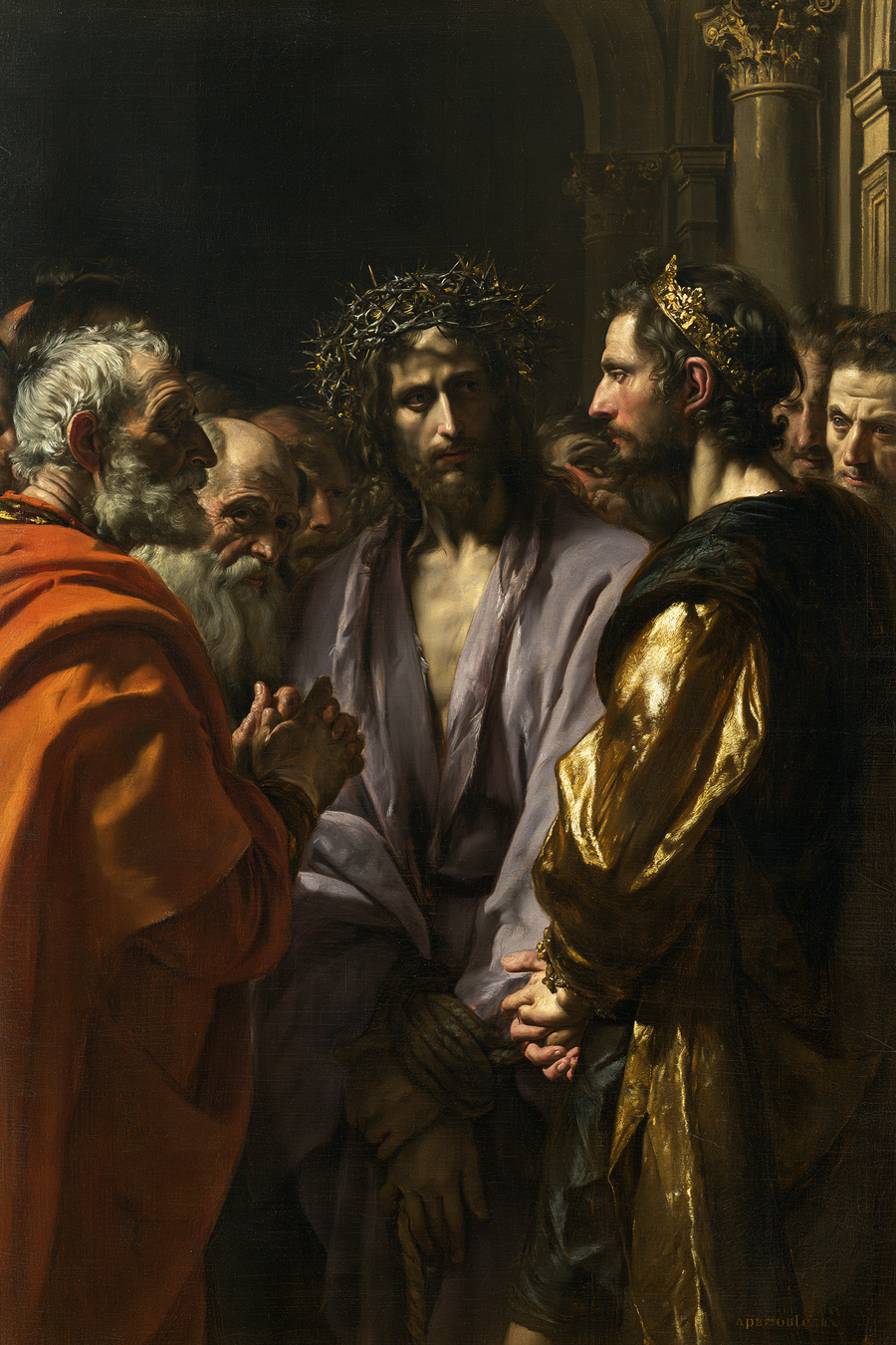 Ecce Homo - Black and gold · Portrait n° 12