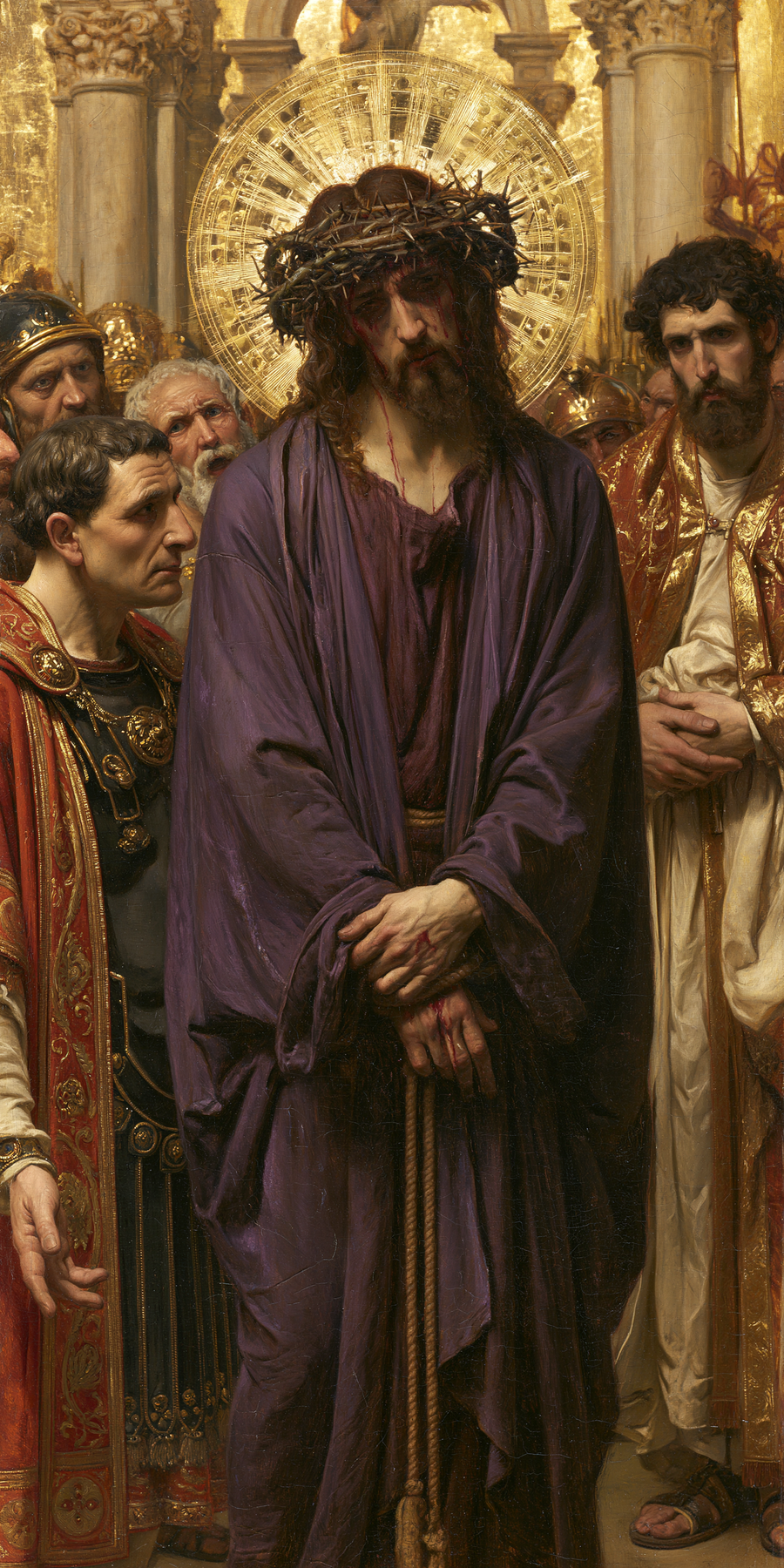 Ecce Homo - Sacred golden · Portrait n° 2
