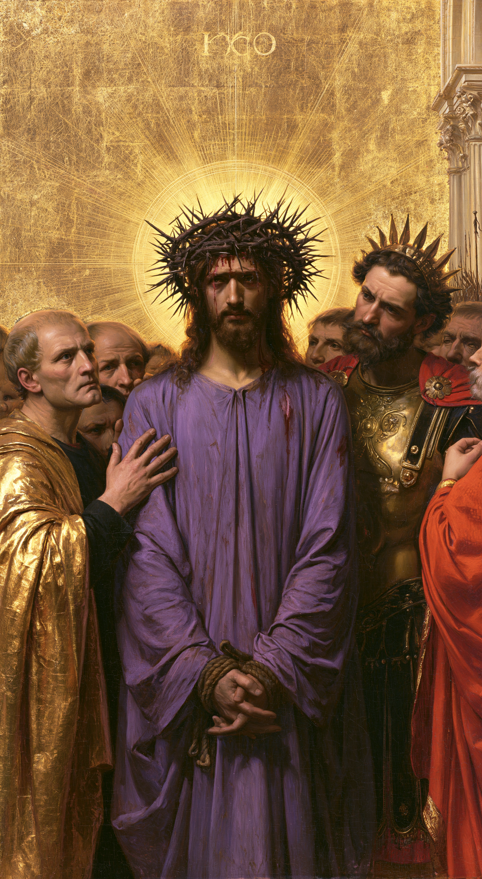 Ecce Homo - Sacred golden · Portrait n° 7 — aperçu de la finition sélectionnée