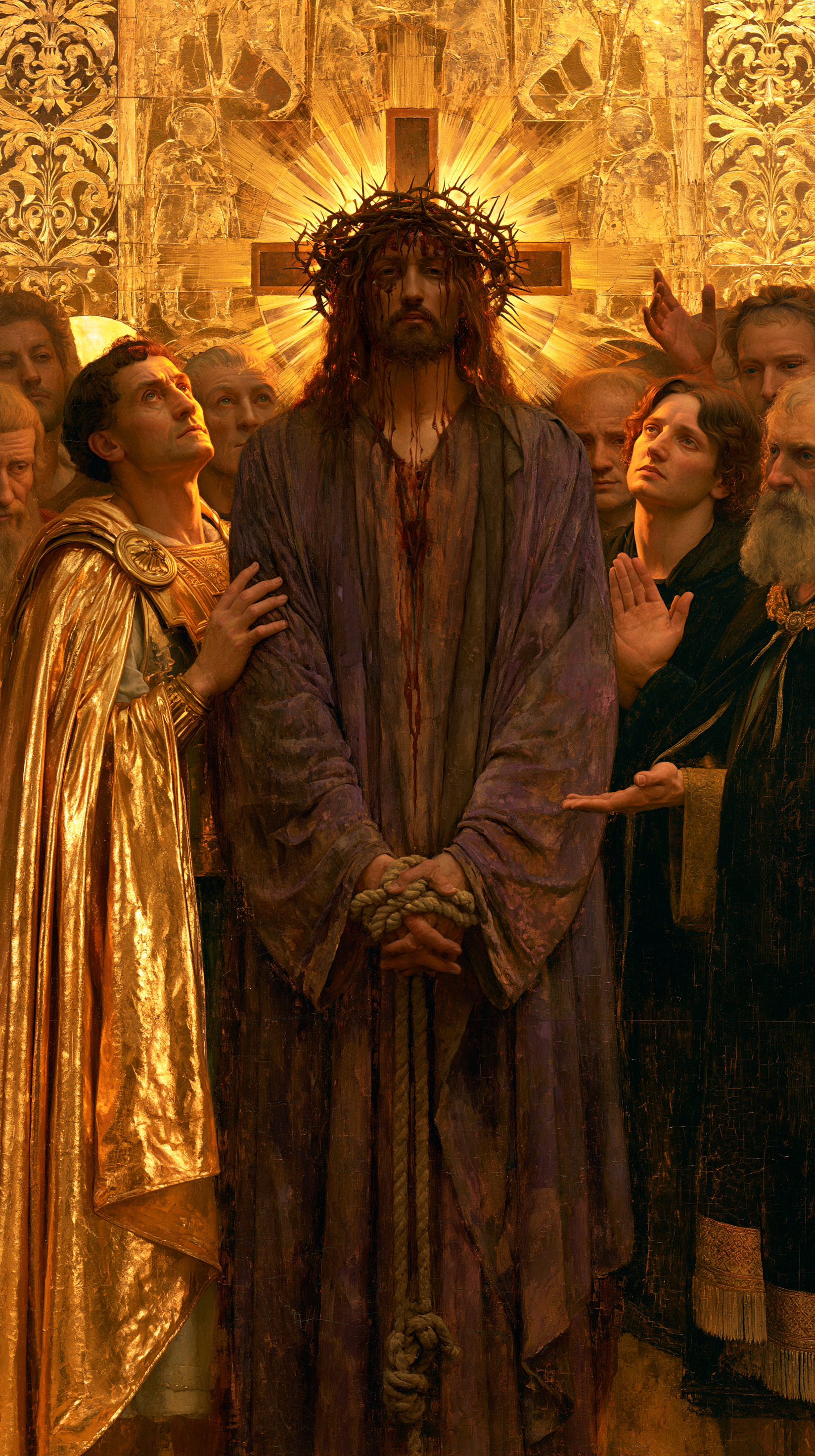 Ecce Homo - Sacred golden · Portrait n° 8 — aperçu de la finition sélectionnée