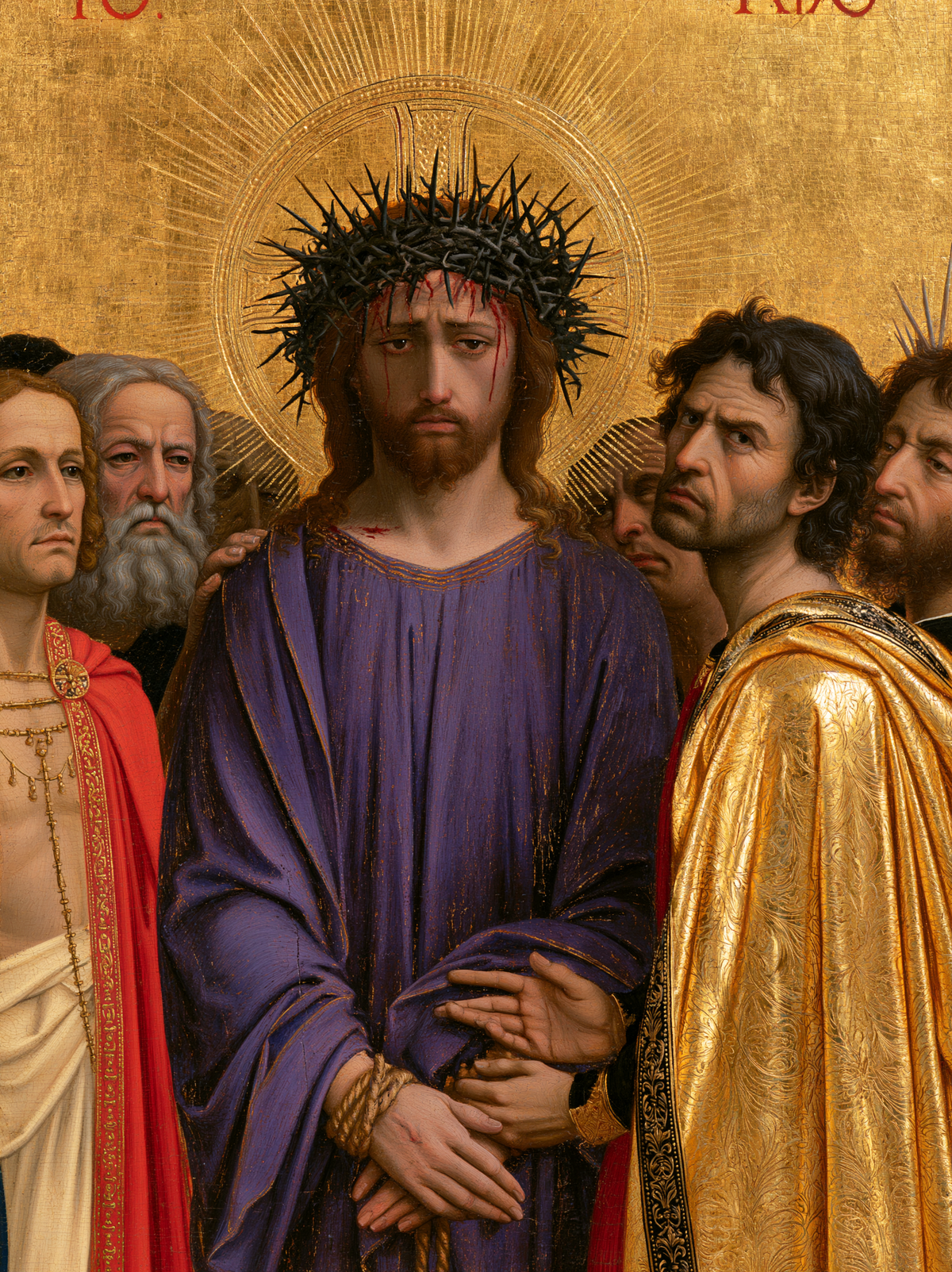 Ecce Homo - Sacred golden · Portrait n° 17 — aperçu de la finition sélectionnée