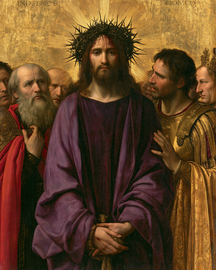 Ecce Homo — The Frontal Gaze Within the Circle of Elders