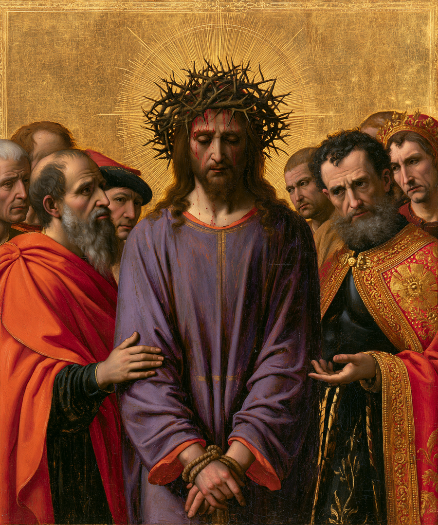 Ecce Homo - Sacred golden · Portrait n° 23