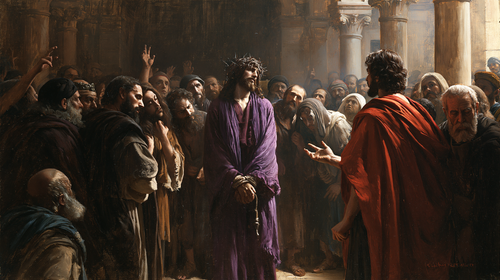 Ecce Homo - Kutsal sessizlik · Manzara n° 15 - Hıristiyan sanatı