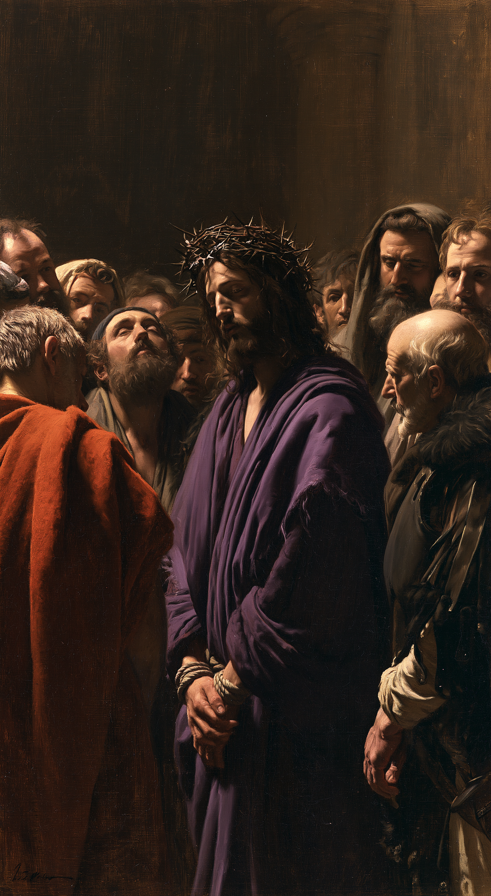 Ecce Homo - Kutsal sessizlik · Portre n° 7 - Hıristiyan sanatı