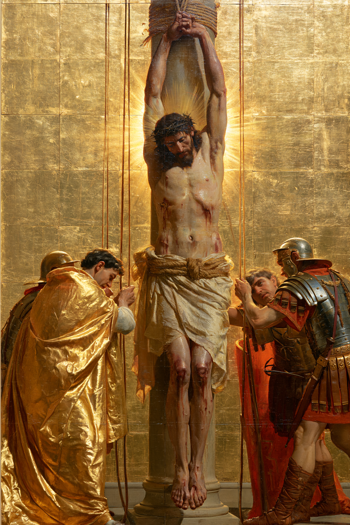 İsa'nın Kırbaçlanması - Kutsal Altın · Portre n° 4 - Hıristiyan sanatı