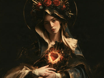 Immaculate Heart of Mary - Black and Gold · Landscape n° 1