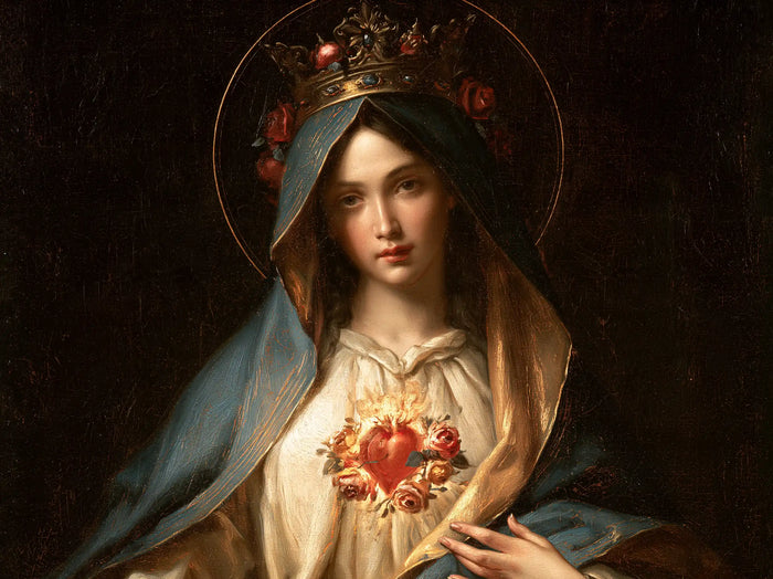 The Immaculate Heart of Mary — The Flowered Crown and the Heart of Roses