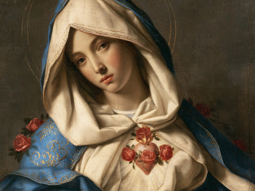 the Immaculate Heart of Mary in Florentine Renaissance style in Florentine Renaissance style, landscape Christian artwork no. 3