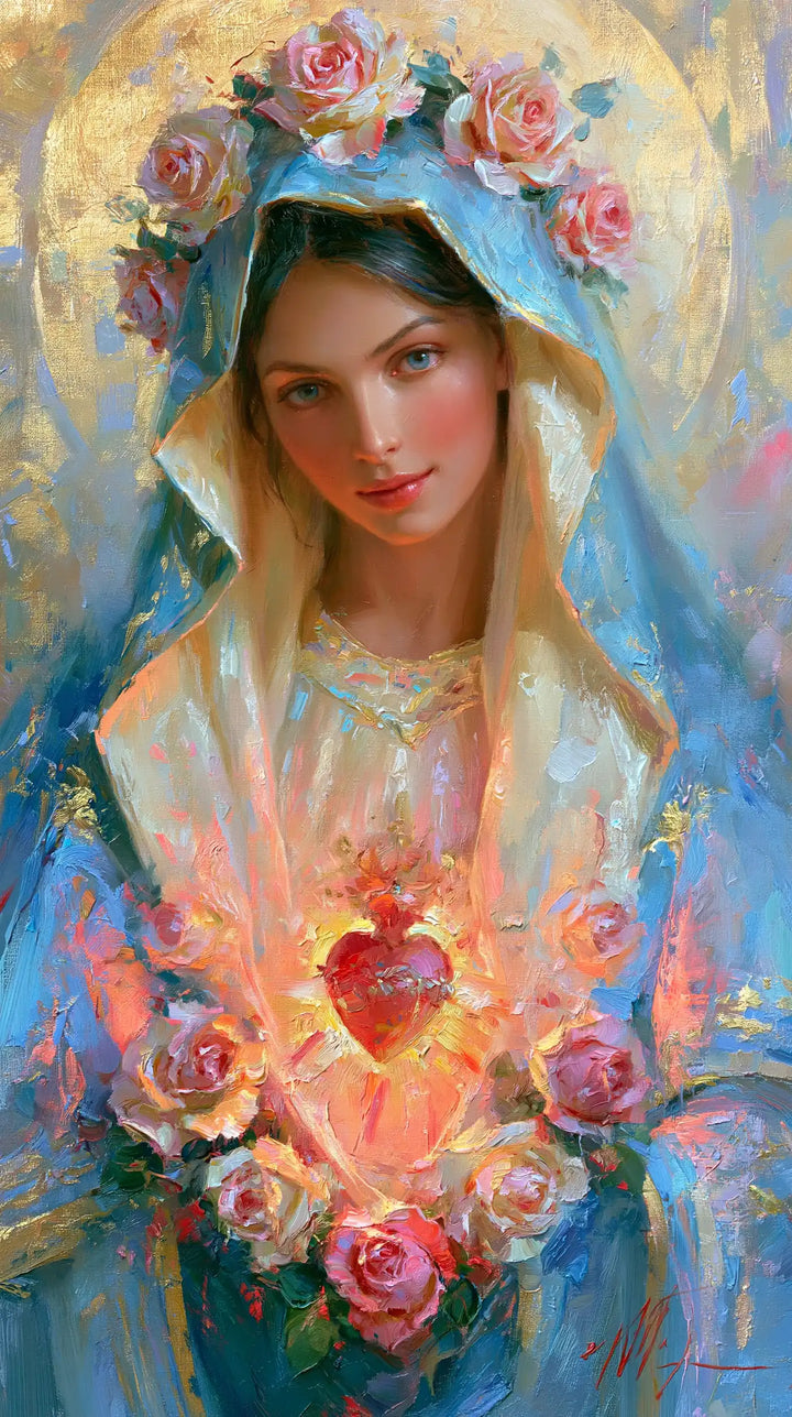 Immaculate Heart of Mary - Impressionist · Portrait n° 5