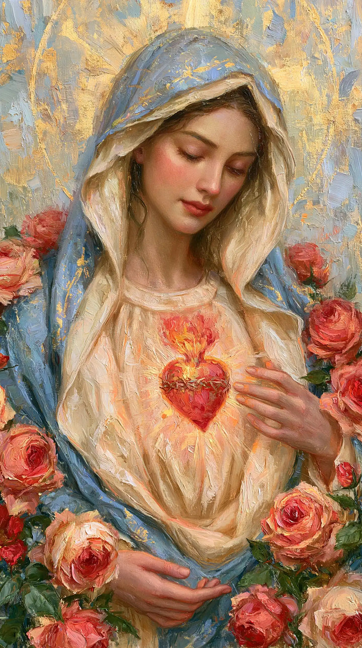 Immaculate Heart of Mary - Impressionist · Portrait n° 6