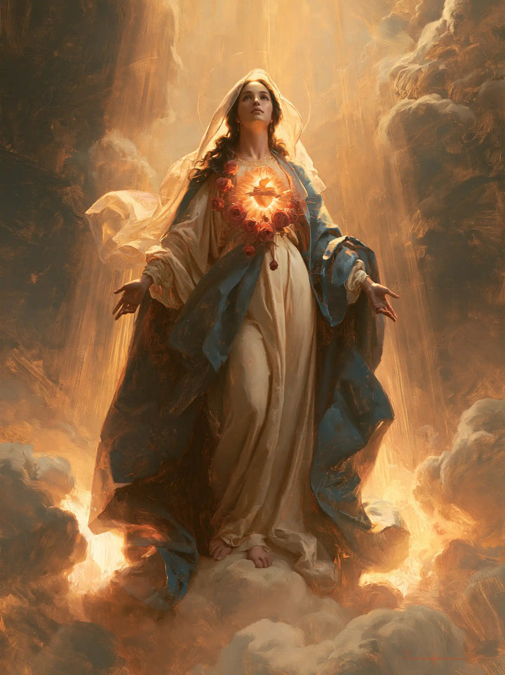 The Immaculate Heart of Mary — The Radiant Heart in the Deep Sky