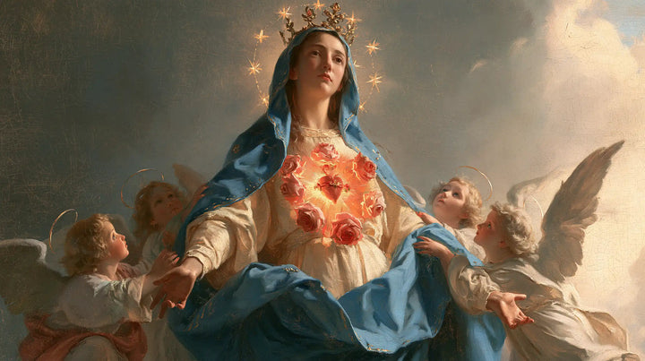 Immaculate Heart of Mary - Mary Surrounded by Angels · Landscape n° 9