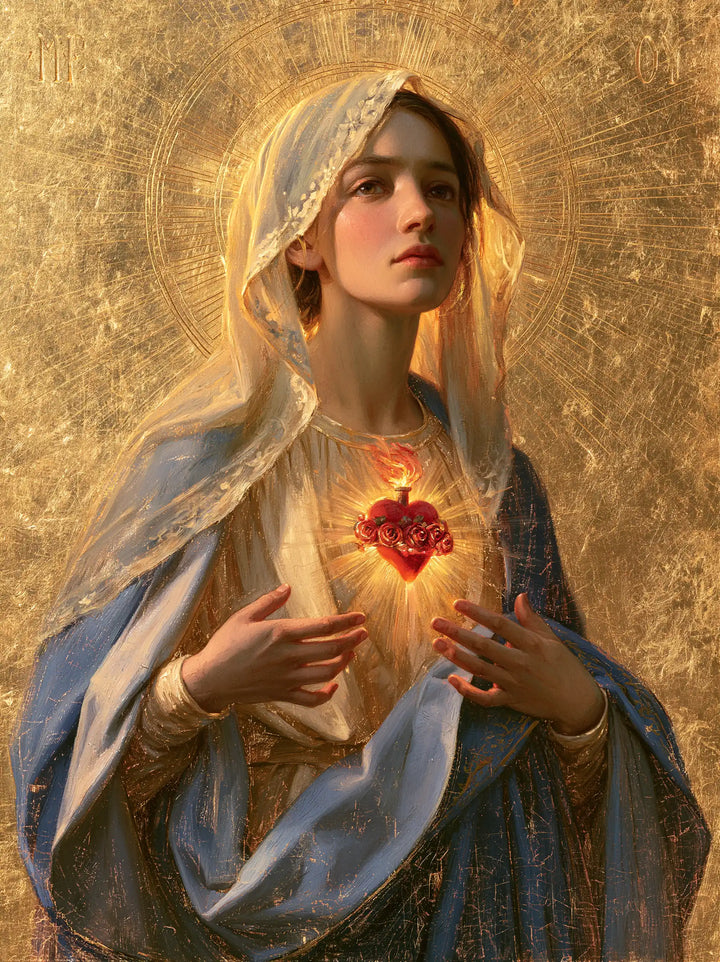 Immaculate Heart of Mary - Sacred Gold · Portrait n° 30