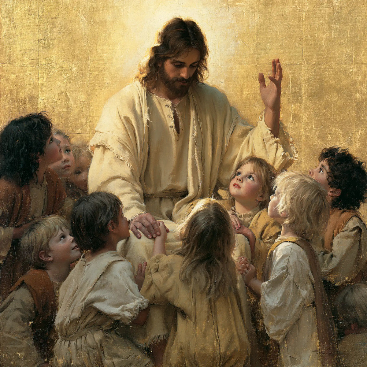 Jesus and the Children — The Gaze among Fair Heads