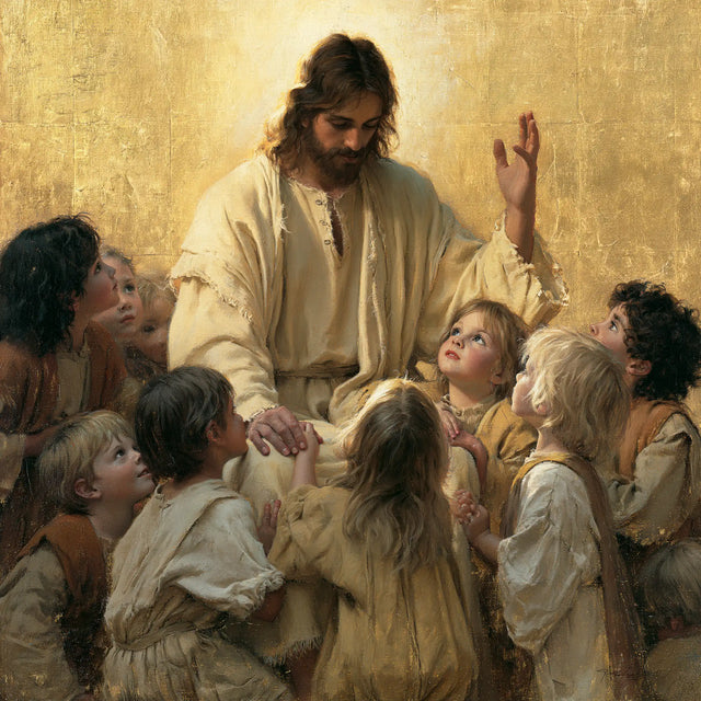 Jesus and the Children — The Gaze among Fair Heads