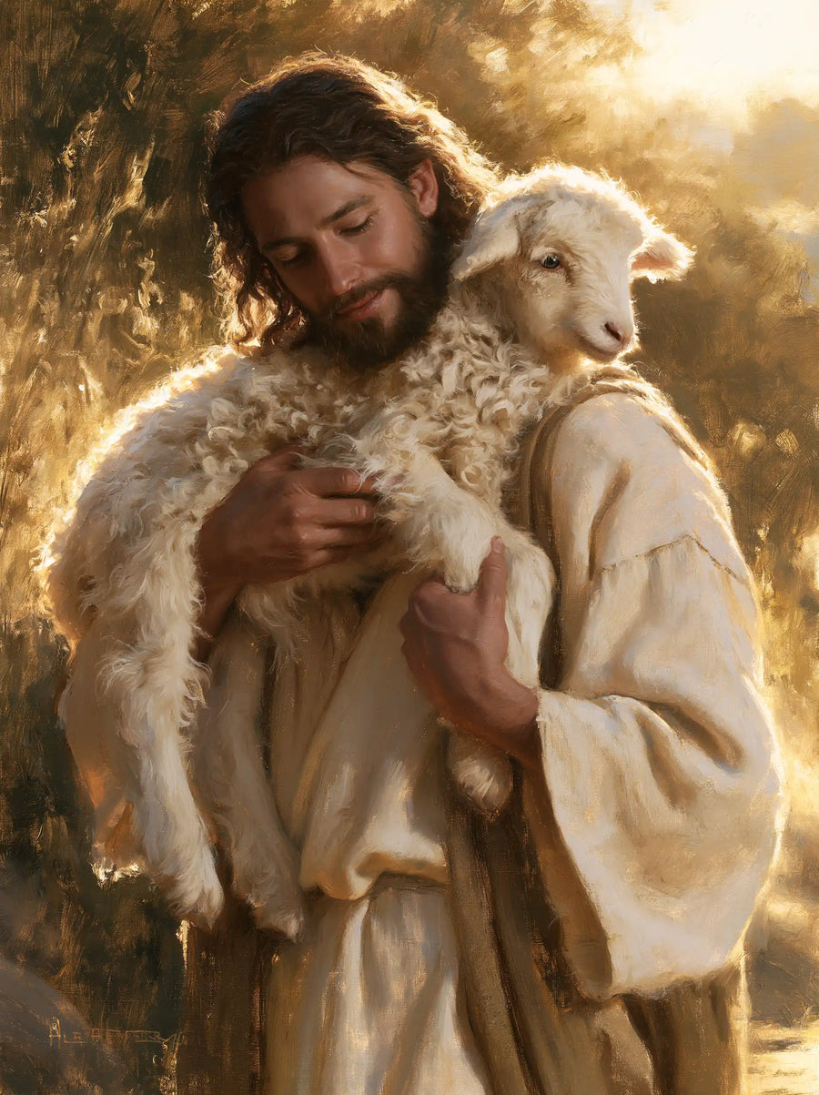 Jesus and the Lamb - Biblical Cinema · Portrait n° 10