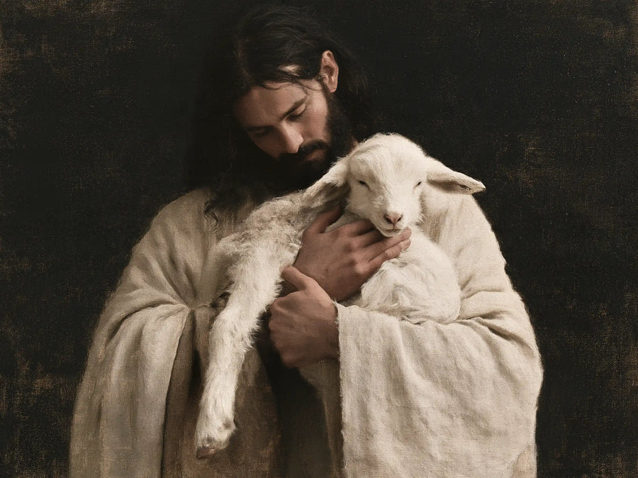Jesus and the Lamb - Contemporary Minimalism · Landscape n° 7