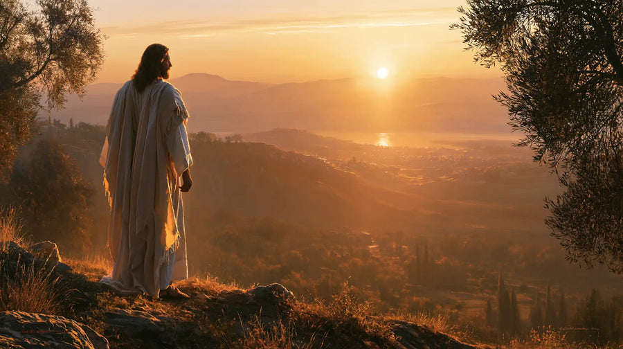 Jesus at Sunset - Sacred Silence · Landscape n° 1