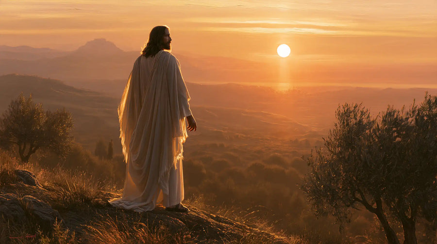 Jesus at Sunset - Sacred Silence · Landscape n° 7