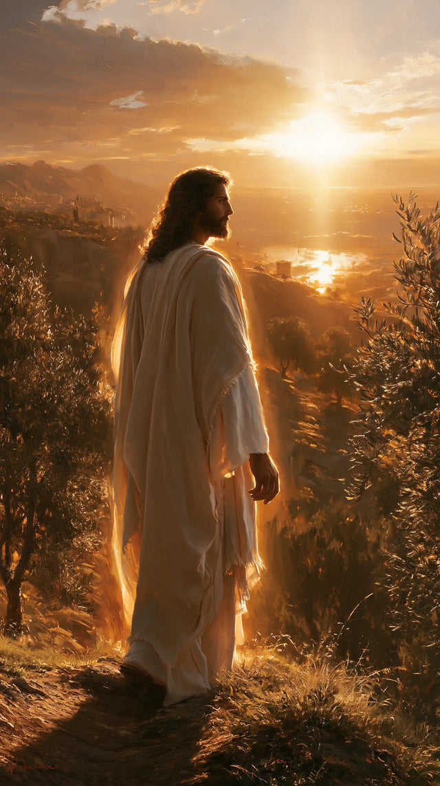 Jesus at Sunset — The Mirror of Sunset