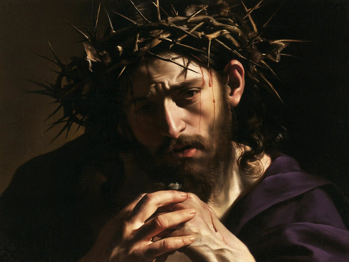 Jesus Crowned with Thorns — Contemplation with Clasped Fingers