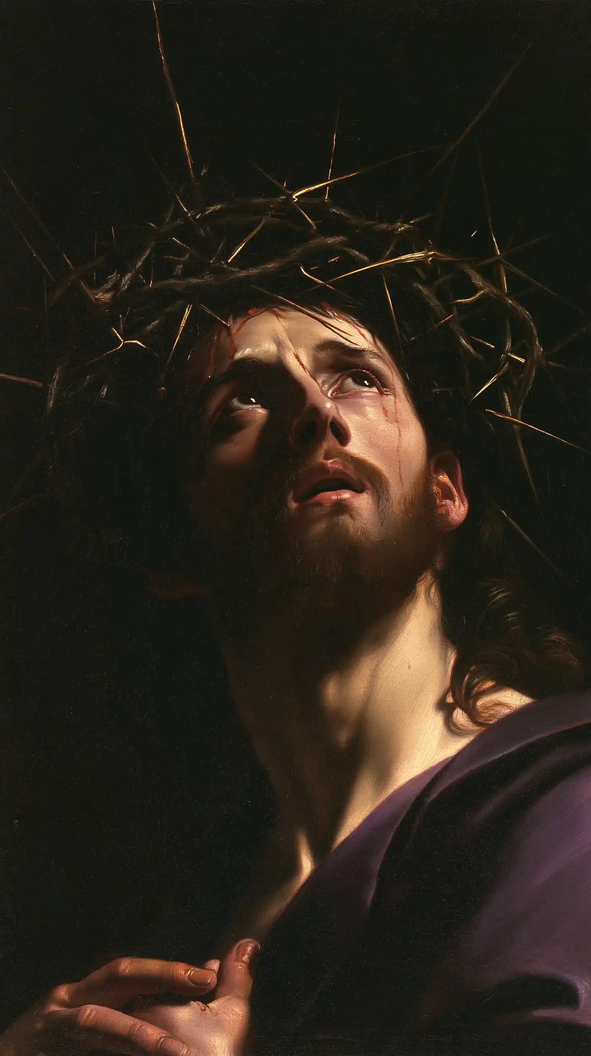Jesus Crowned with Thorns — The Gaze beneath the Long Thorn