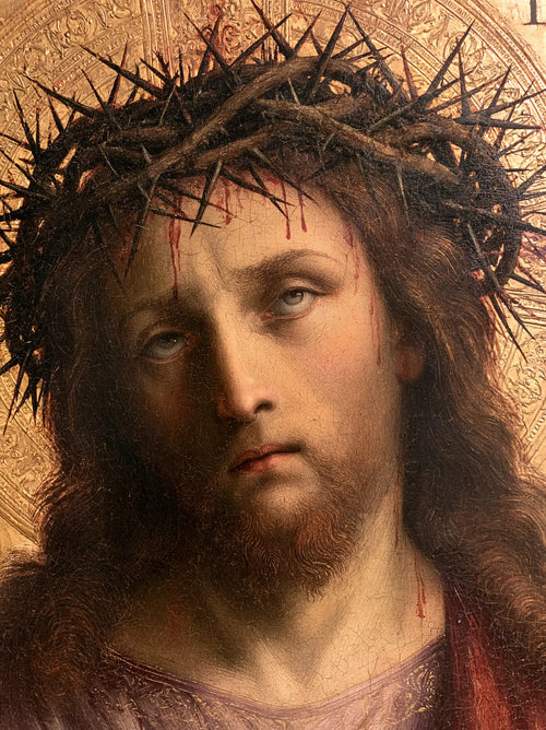 Jesus crowned with thorns in Florentine Renaissance style in Florentine Renaissance style, portrait Christian artwork no. 16